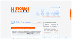 Desktop Screenshot of historiasdelmotor.com