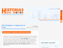 Tablet Screenshot of historiasdelmotor.com